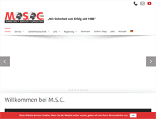 Tablet Screenshot of m-s-c.net